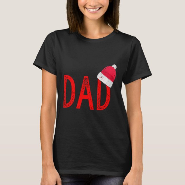 Dad - Xmas Pjs - Christmas Pajamas And Xmas Pj Fam T-Shirt (Front)