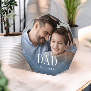 Dad Year Established Photo Block