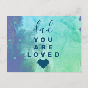 dad you are loved postcard