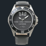 'Dad You Are Much Loved' Bold Script Name Classic  Watch<br><div class="desc">'Dad You Are Much Loved' Bold Script Name Classic Watch. Add Your Own Name Classic Watch. Click personalise this template to customise it with your name quickly and easily. A memorable and endearing gift for a much-loved Father. 'Dad You Are Much Loved' Bold Script Name Classic Watch, is part of...</div>