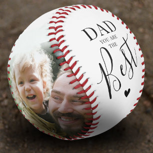 DAD 'You Are The Best' Photos Name & Quote Baseball