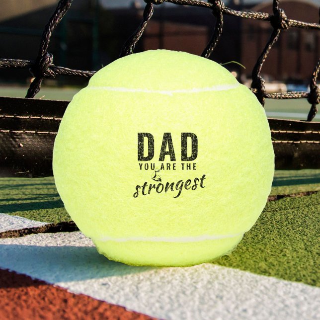 Dad you are the Strongest Father`s Day Tennis Balls (Creator Uploaded)
