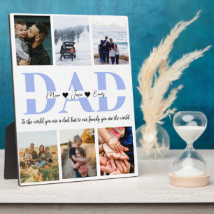 Dad you are the world photo plaque