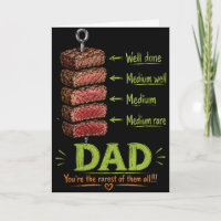 Dad You’re The Rarest Of Them All Funny Steak Dad