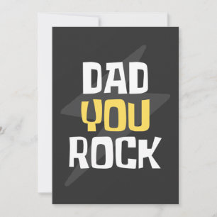 Dad You Rock - Father's Day / Birthday Gift Invitation