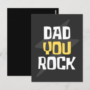 Dad You Rock - Father's Day / Birthday Gift Postcard