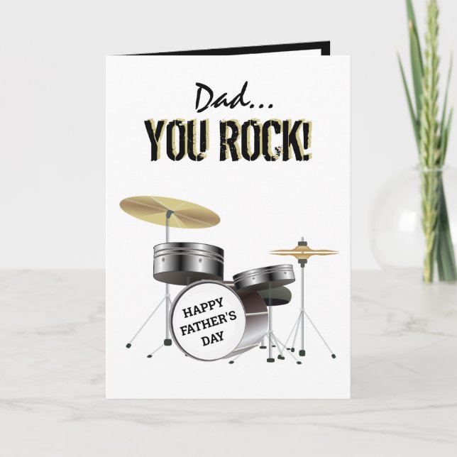 Dad...You Rock! Father&#x27;s Day Card (Front)
