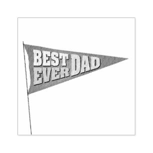 Dad You Rock Rubber Stamp