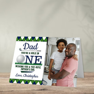 Dad You're A Hole In One Father's Day Photo Card