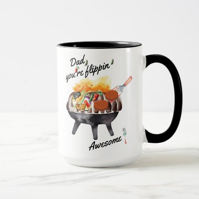 "Dad, You're Flippin Awesome!" Coffee/Tea Mug (Right)
