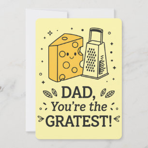 Dad You're The Gratest Cheese Funny Father's Day Invitation