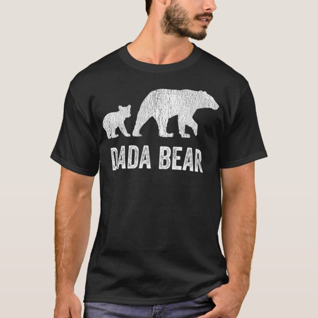 Dada Bear Matching Family Camping Trip Bear Cub Fu T-Shirt (Front)