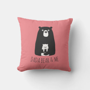 DADA BEAR & ME   Dad Kids Daughter Son Dada Bear Cushion