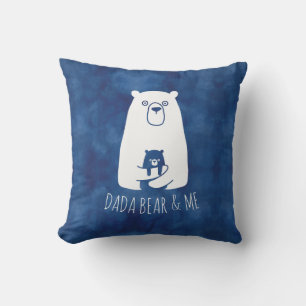 DADA BEAR & ME   Dad Kids Daughter Son Dada Bear Cushion