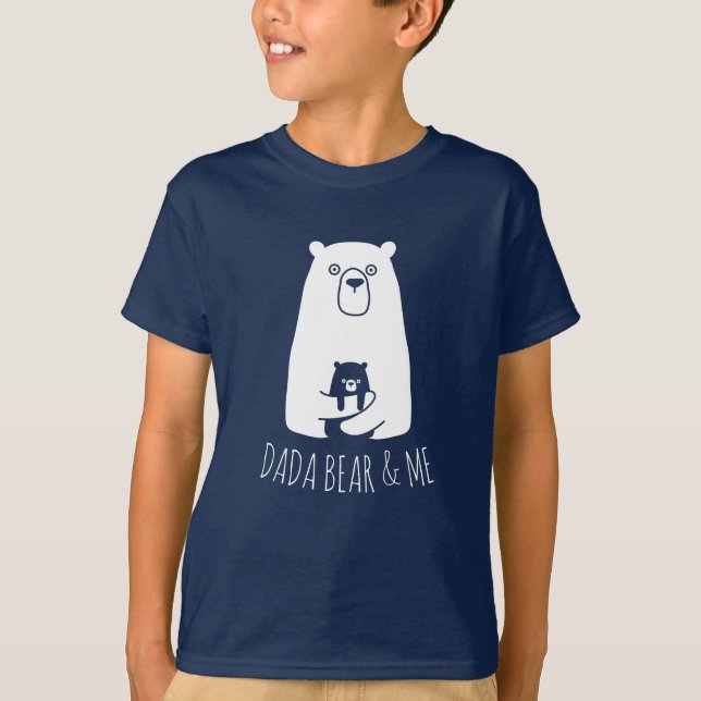 DADA BEAR & ME | Dad Kids Daughter Son Dada Bear T-Shirt (Front)