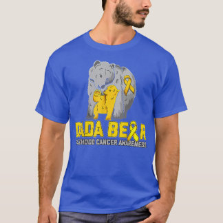 Dada Bear Support Childhood Cancer Awareness  T-Shirt