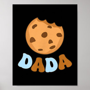 Dada Cookies Milk Sweet One 1st Birthday Family Ma Poster