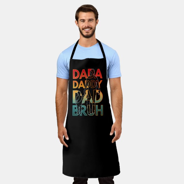 DADA DADDY DAD BRUH APRON (Worn)
