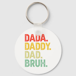 Dada Daddy Dad Bruh Gifts Men Funny Fathers Day Da Key Ring