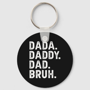 Dada Daddy Dad Bruh Gifts Men Funny Fathers Day Da Key Ring
