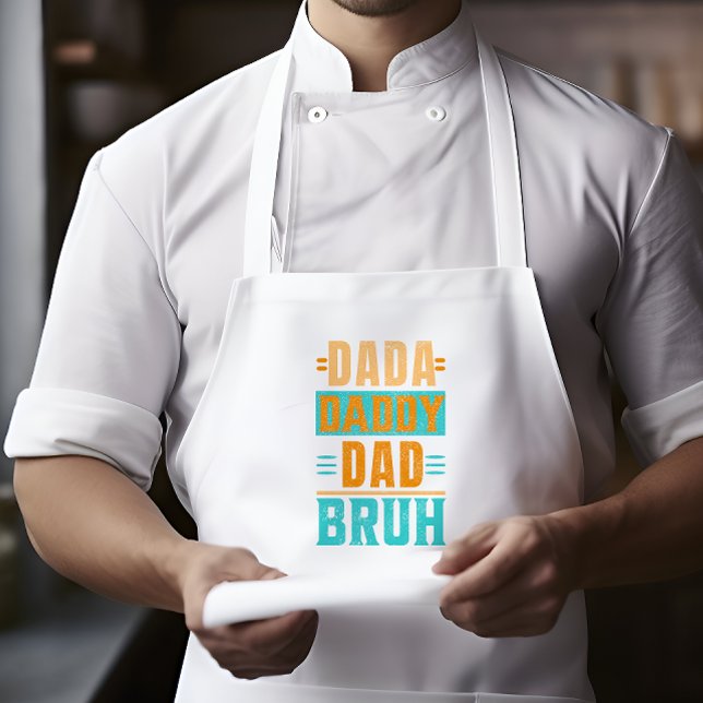 Dada Daddy Dad Bruh  Long Apron (Creator Uploaded)