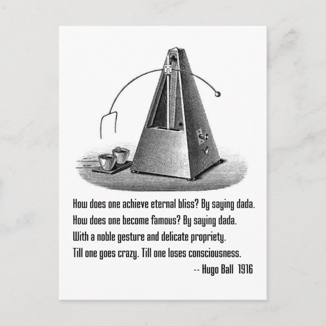 Dada Defined Postcard (Front)