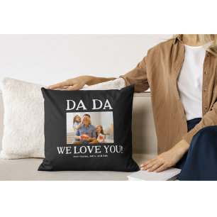 Dada Fathers Day Birthday Personalised Custom Cushion