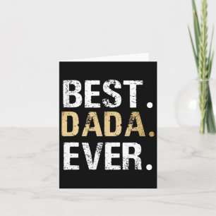 Dada Gift From Granddaughter Grandson Best Dada Card