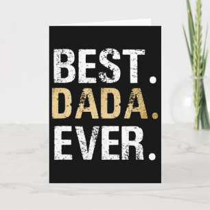 Dada Gift From Granddaughter Grandson Best Dada Card