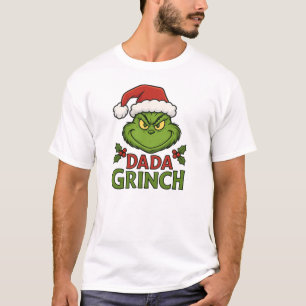 Dada Grinch Santa Face Tee Dada Grinch