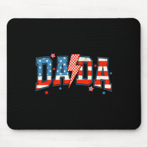 Dada Mini 4th Of July American Family Matching Tee Mouse Pad