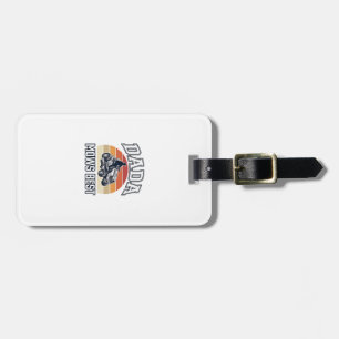 Dada Mows Best Vintage Lawn Mower Shirt Design_1 Luggage Tag