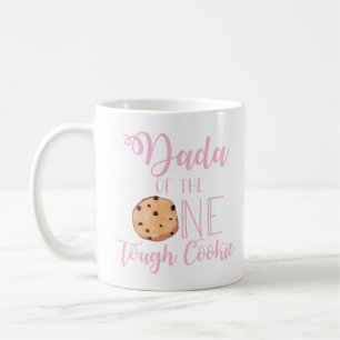 Dada of One Tough Cookie pink 1st birthday Coffee Mug