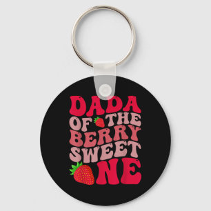 Dada Of The Berry First Birthday Of Girl Strawberr Key Ring