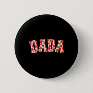Dada Of The Berry First Birthday Strawberry Family 6 Cm Round Badge
