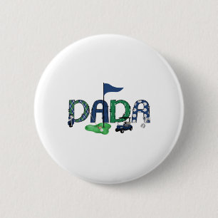 Dada Of The Birthday Boy Hole In One Golf Sport Ma 6 Cm Round Badge