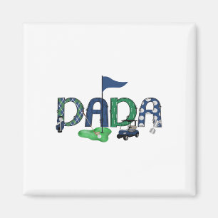 Dada Of The Birthday Boy Hole In One Golf Sport Ma Magnet