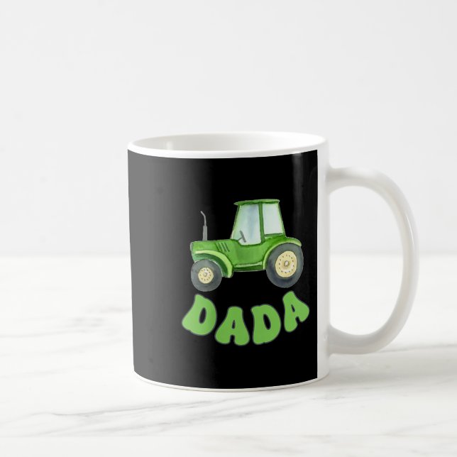 Dada Of The Birthday Boy Tractor Farm Trucks Famil Coffee Mug (Right)