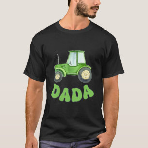 Dada Of The Birthday Boy Tractor Farm Trucks Famil T-Shirt