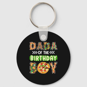 Dada of the boy birthday boy pizza lover party  key ring