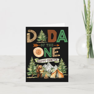 Dada of the one happy camper 1st birthday camping card