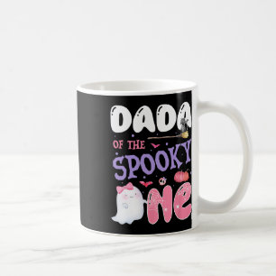 Dada Of The Spooky One 1st Birthday Halloween Pink Coffee Mug