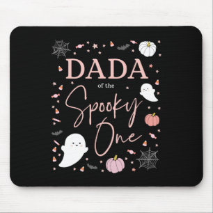 Dada Of The Spooky One Girl First Birthday Pink Ha Mouse Pad