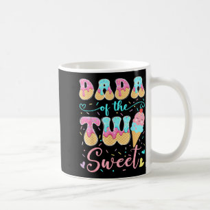 Dada of The Two Sweet 2nd Birthday Girl Ice Cream Coffee Mug