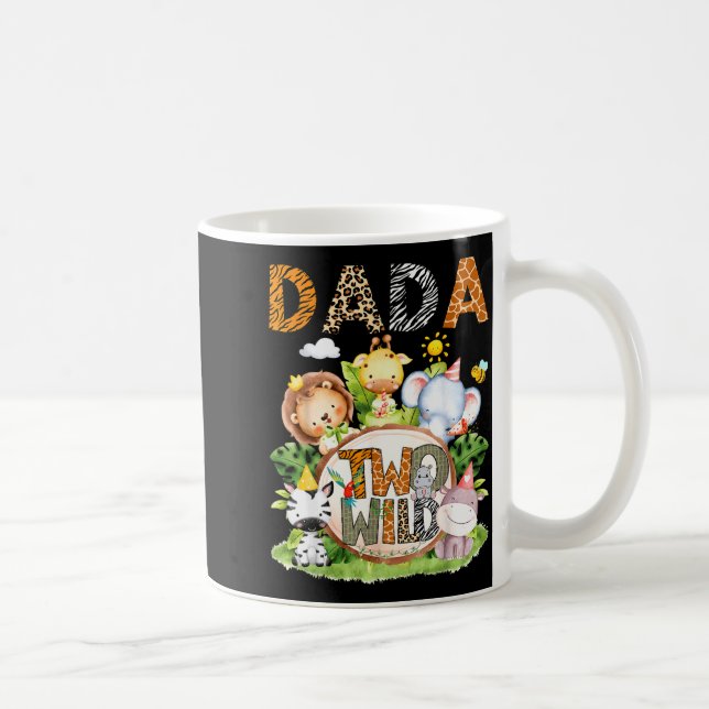 Dada Of The Two Wild Safari Jungle 2nd Birthday Bo Coffee Mug (Right)