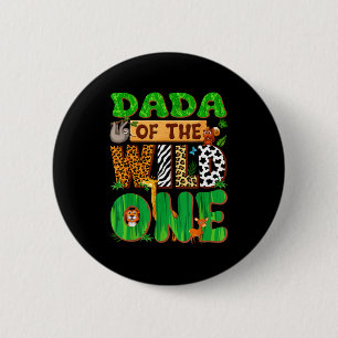 Dada Of The Wild One Birthday Family Matching Part 6 Cm Round Badge