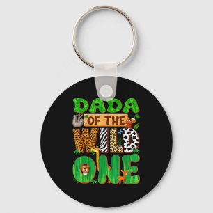 Dada Of The Wild One Birthday Family Matching Part Key Ring