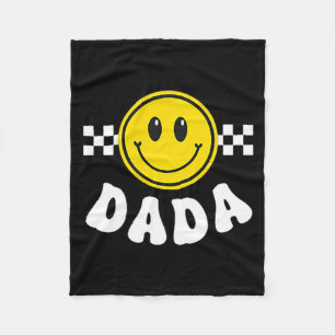 Dada one happy dude birthday theme 1st family fleece blanket