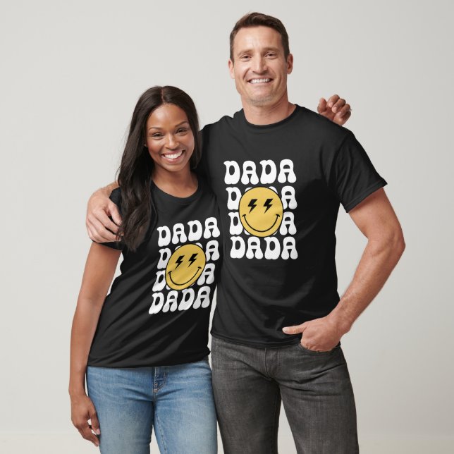 Dada One Happy Dude Birthday Theme Family Matching T-Shirt (Unisex)