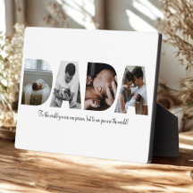 Dada Photo Collage Plaque for Father's day